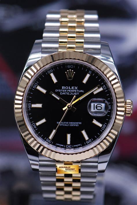 rolex datejust 41 half gold